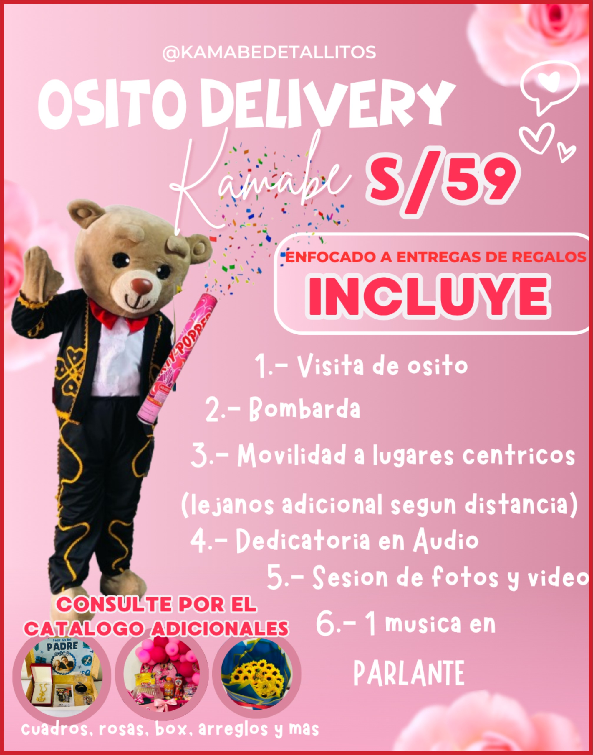 SORPRESA Osito Delivery 59 soles