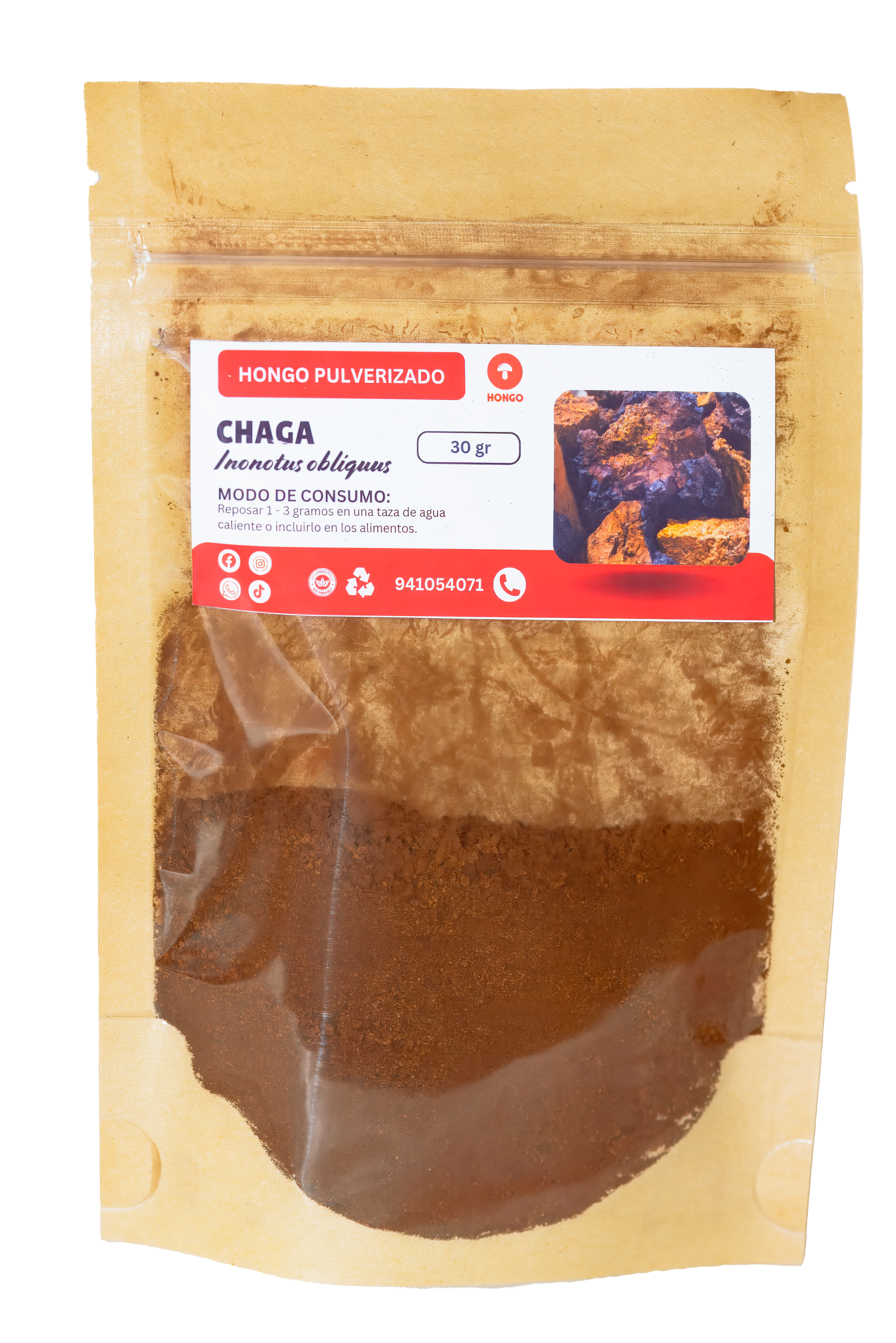Ganoderma en polvo