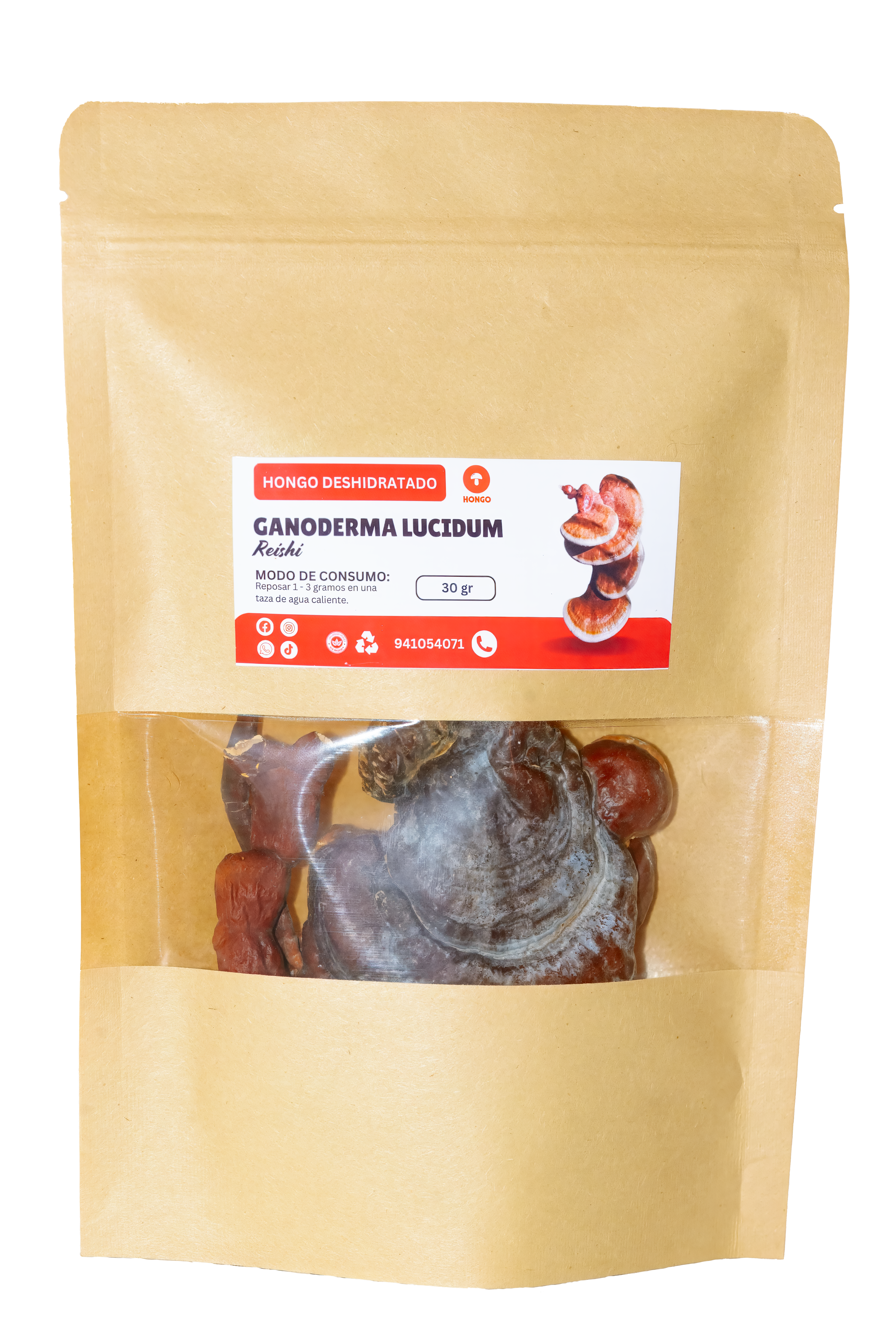 Ganoderma deshidratado