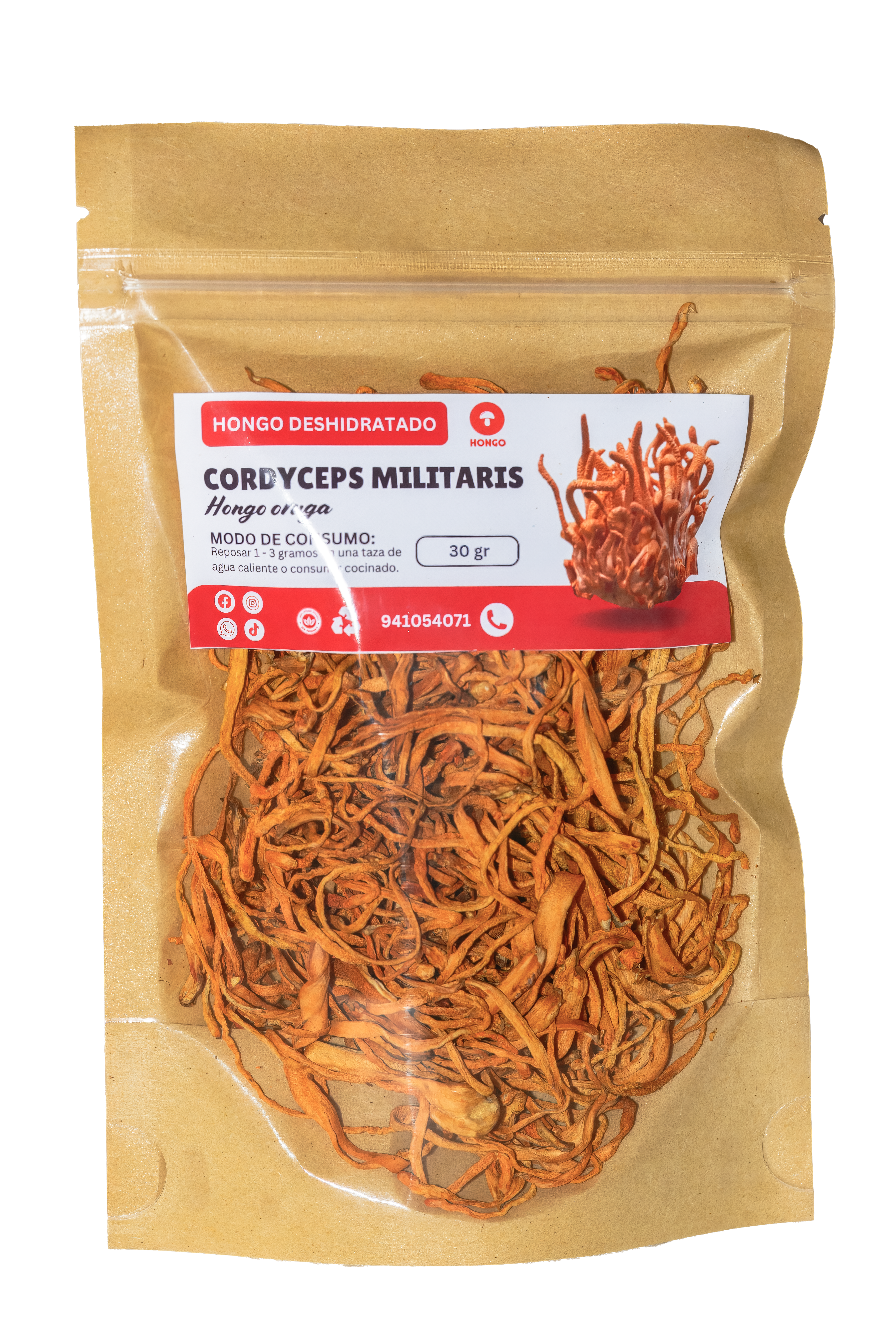 Cordyceps deshidratado